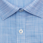 Ryan Seacrest Distinction Men's Slim Fit Stretch Woven Plaid Dress Shirt Blue Size 15
