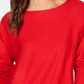 INC International Concepts Women's Sweater Tunic Red Size Petite Small