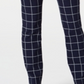 Charter Club Women's Windowpane Pants Blue Size 12