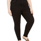 Seven7 Jeans Women's High Rise Skinny Jeans Black Size 18W