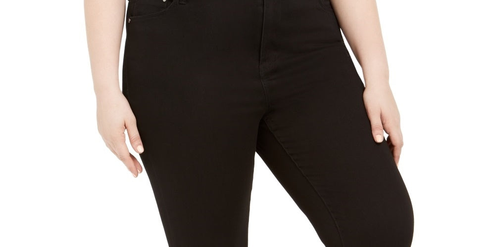 Seven7 Jeans Women's High Rise Skinny Jeans Black Size 18W