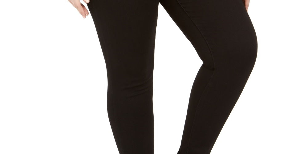 Seven7 Jeans Women's High Rise Skinny Jeans Black Size 18W