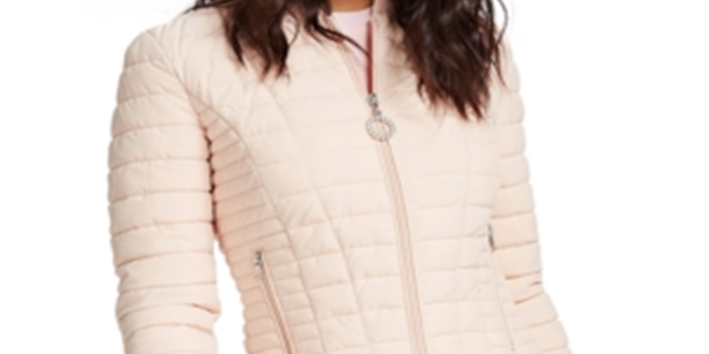 Guess Women's Jacket Light Pink Size Medium