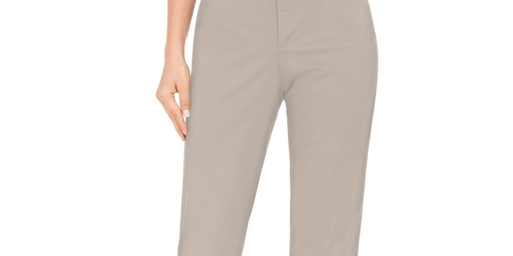 Charter Club Women's Tummy Control Trouser Beige Size 18