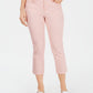 Charter Club Women's Tummy Control Bristol Capri Jeans Pink Size 18