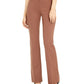Alfani Women's Snap Waist Trousers Brown Size 16