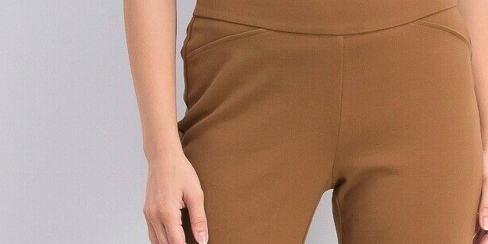 Charter Club Women's Skinny Evening Pants Brown Size 12