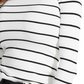 Guess Women's Rebekah Striped Button Mock Turtleneck Sweater White Size Large