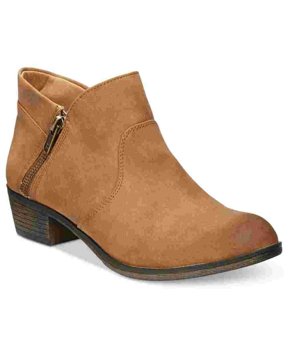 American Rag Women's Abby Ankle Booties Brown Size 10 M