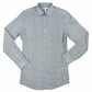 Bar III Men's Patterned Collared Slim Fit Dress Shirt  Navy  Size XL -36X37