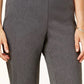 Alfred Dunner Women's Classics Allure Pull On Slim Leg Pants Gray Size 14
