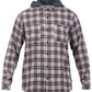 Hurley Men's Crowley Washed Hooded Long Sleeve Shirt Charcoal Size Medium