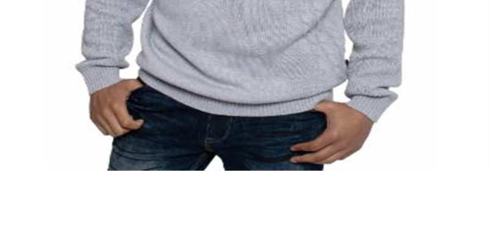 Sean John Men's Tri Pattern Turtleneck Sweater Gray Size Medium