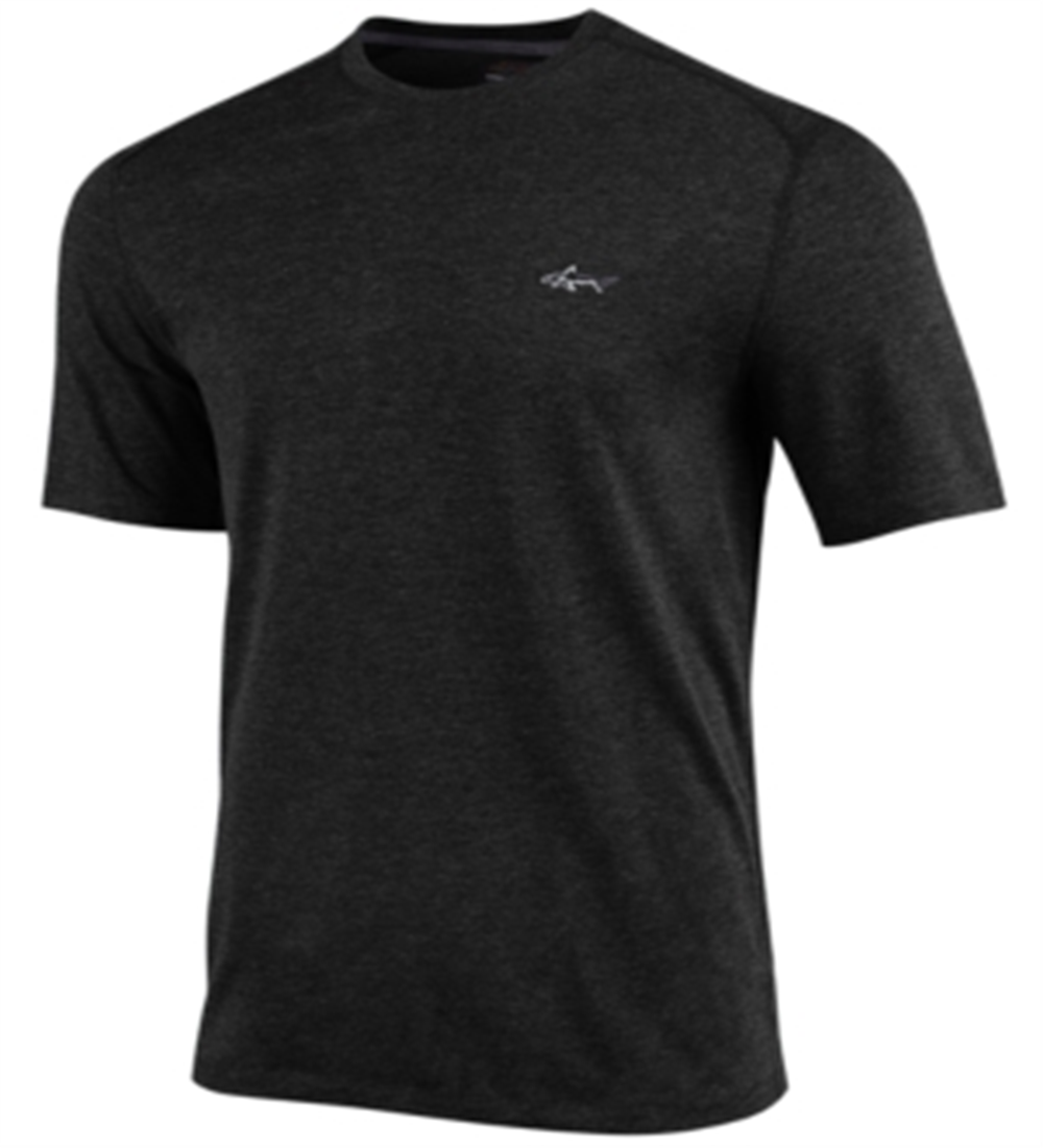 Attack Life by Greg Norman Men's Crew Neck Performance Logo T-Shirt Black Size Small