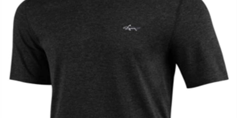 Attack Life by Greg Norman Men's Crew Neck Performance Logo T-Shirt Black Size Small