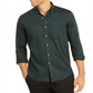 Club Room Men's Shirt Button Down Gingham Long Sleeve Green Size Small