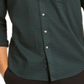 Club Room Men's Shirt Button Down Gingham Long Sleeve Green Size Small