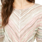 Style & Co Women's Stripe Front Tie Top Green Size Small