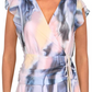 Bar III Women's Printed Ruched Waist Mini Dress Pink Size 0