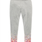 Epic Threads Toddler Girl's Border Print Leggings Gray Size 4T
