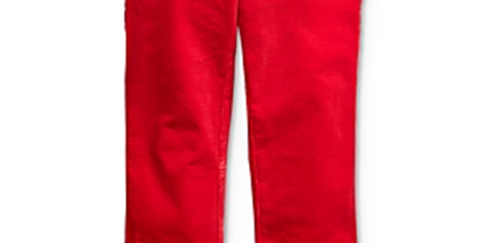 Ralph Lauren Boy's Madison Stretch Corduroy Slim Fit Pants Red Size 3T