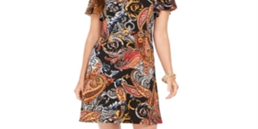 MSK Women's Cold Shoulder Sheath Dress Yellow Size Petite Large
