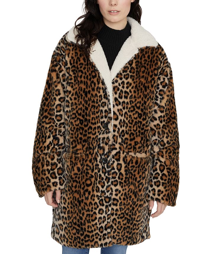 sanctuary-womens-fur-animal-print-blazer-coat-black-size-medium