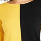 Alfani Women's Drop Shoulder Colorblocked Top Yellow Combo Size Petite XL