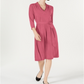 Charter Club Women's Solid MIDI Dress Pink Rose Size Petite XL