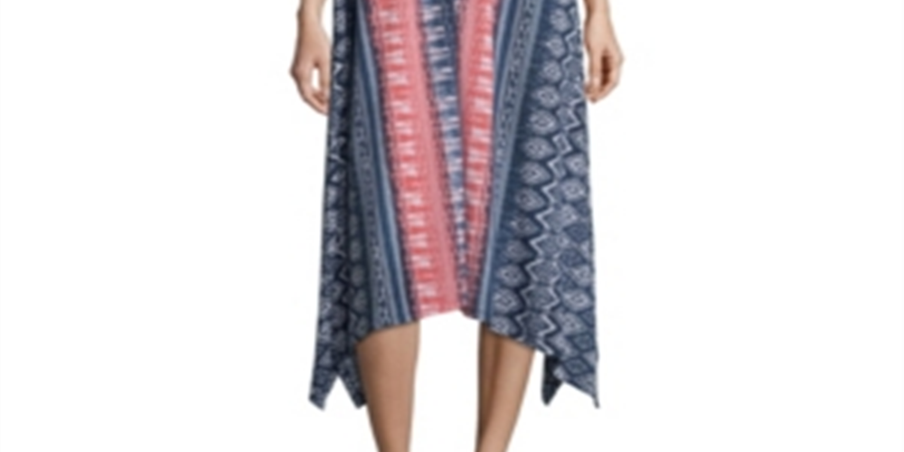 John Paul Richard Women's Printed Knit Dress Pink Size Medium
