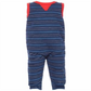 First Impressions Baby Boy's Stripe Colorblocked Jumpsuit Blue Size 24MOS