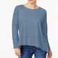 Style & Co Women's SeaHigh Low Top Blue Size PP