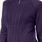 Karen Scott Women's Mock Neck Cable Knit Sweater Purple Size Petite X-Large
