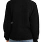 Planet Gold Junior's Quarter Zip Sherpa Pullover Sweater Black Size Small