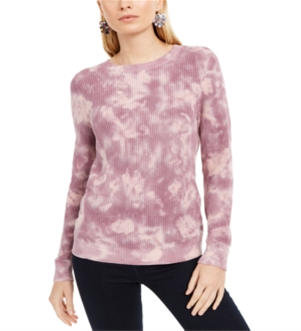 INC International Concepts Women's Tie Dyed Sweater Pink Size XX-Large