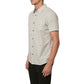 O'Neill Men's Reel Life Short Sleeve Button Down Shirt -Gray Size M