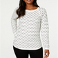 Karen Scott Women's Textured Sweater White Size X-Small