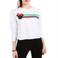 Disney Junior's Graphic Print Long Sleeve T-Shirt White Size X-Large