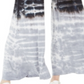 Rewash Junior's Tie Dyed Wide Leg Pants Black Size Medium