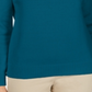 Karen Scott Women's Cotton Mock Neck Pullover Blue Size Petite