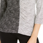 Alfani Women's Printed Two Tone Top Black Size Petite S