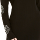 INC International Concepts Women's Medallion Sleeve Tunic Black Size Petite L