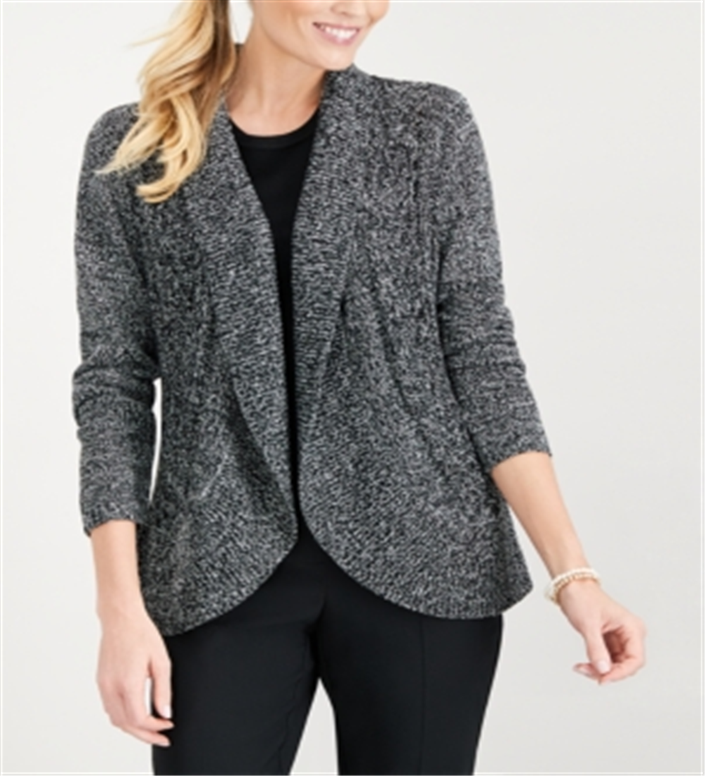 Karen Scott Women's Cocoon Cardigan Black Size Medium