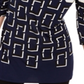Alfani Women's Printed Tunic Navy/multi Size -Petite L