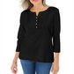 Karen Scott Women's Knit Bib Top Black Size Petite S/M