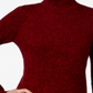 Karen Scott Women's Cotton Mock Neck Sweater Red Size X-Small