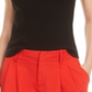 Bar III Women's Ribbed Knit Square Neck Tank Top Sweater Black Size X-Large