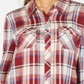 Style & Co Women's Plaid Tunic Red Size Large