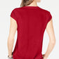 INC International Concepts Women's Twist Front Top Red Size X-Small