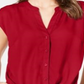 INC International Concepts Women's Twist Front Top Red Size X-Small